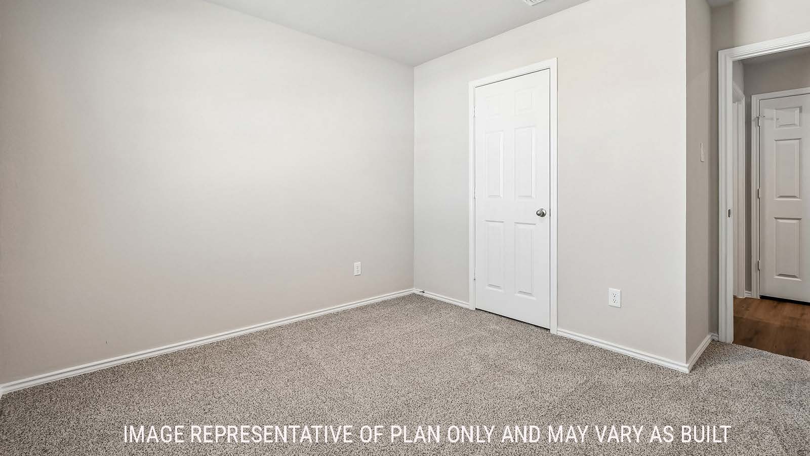 Callahan secondary bedroom with carpeted flooring and view of closet.