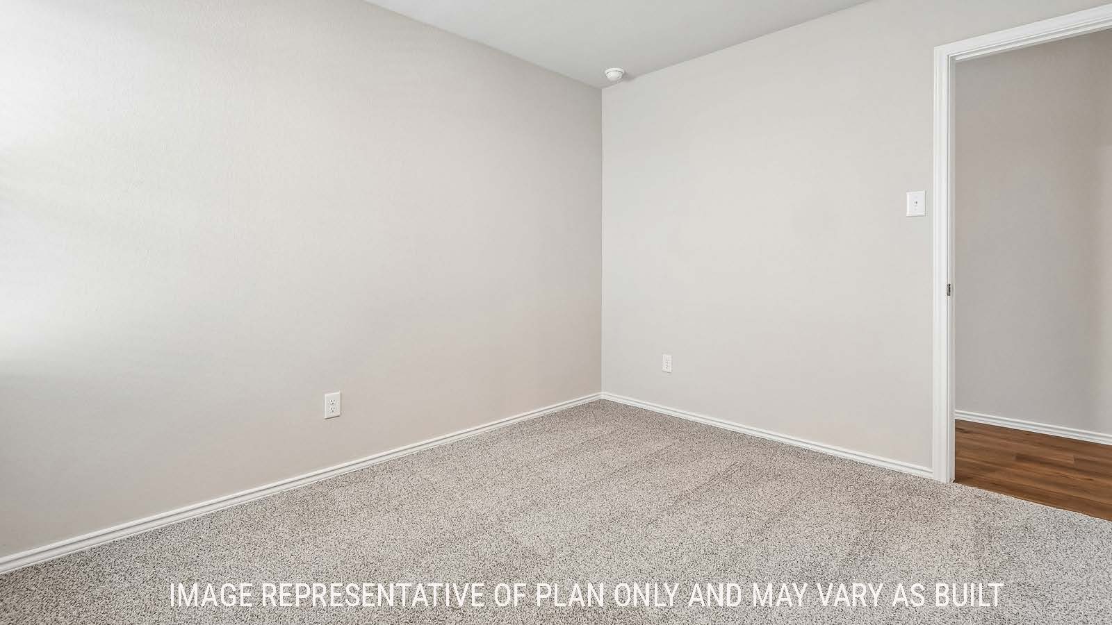 Callahan secondary bedroom with carpeted flooring and view of closet.