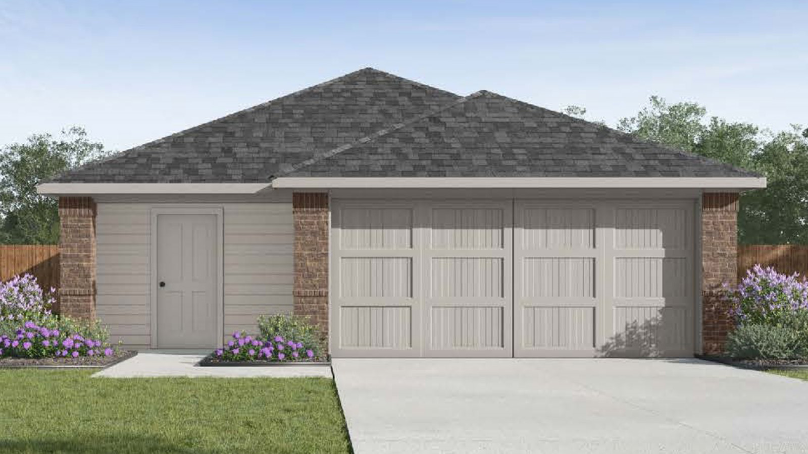 Callahan A Elevation with Brick.