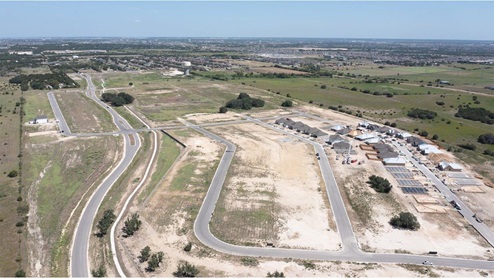 Aerial shot of Turnbo Ranch Traditions community