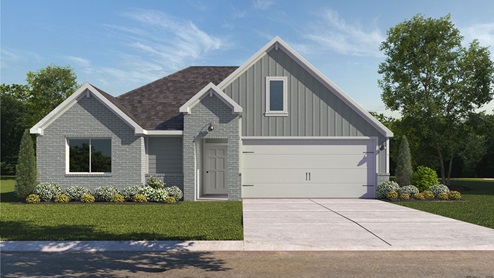 Ashburn G Elevation with Brick