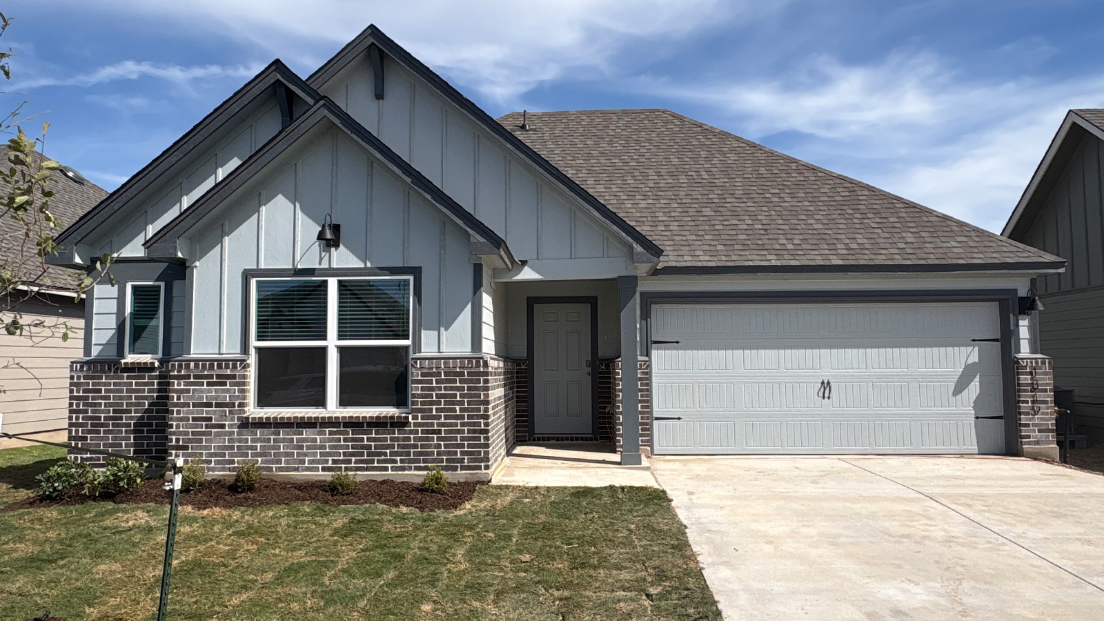 Fargo Front Exterior G Elevation with Brick.