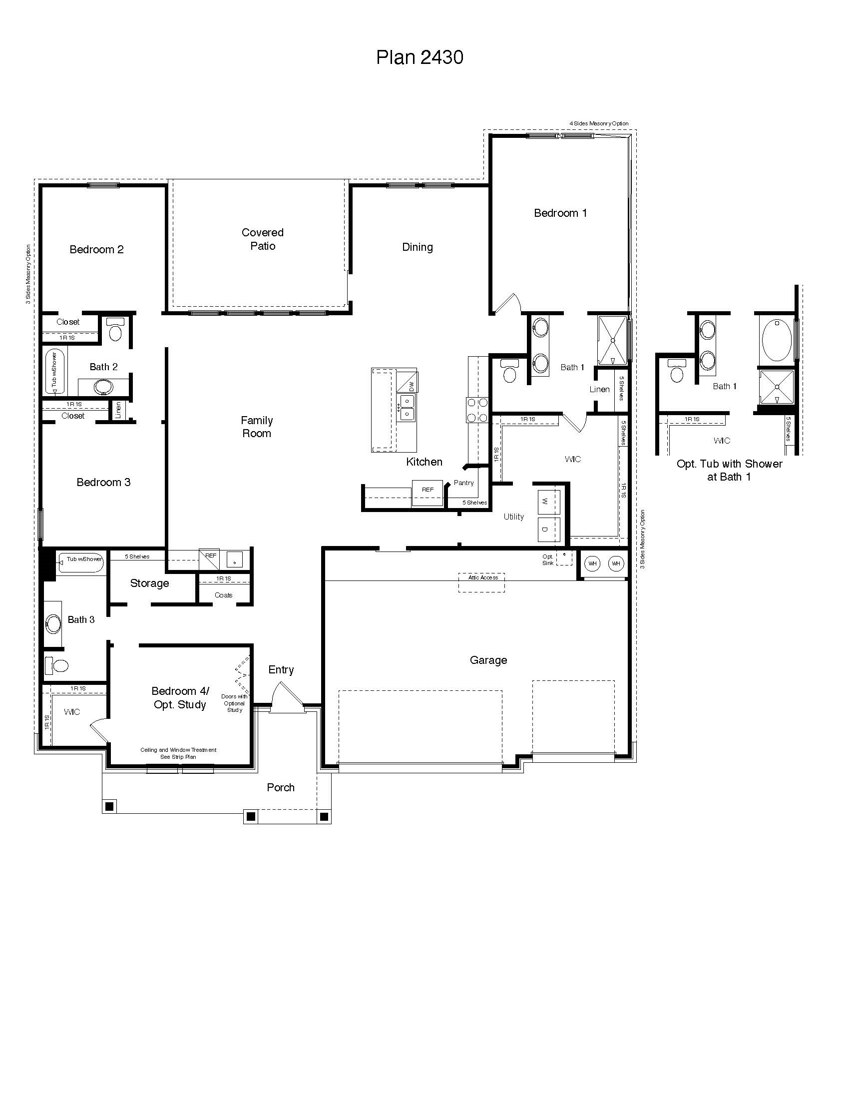 Parker II floorplan rendering