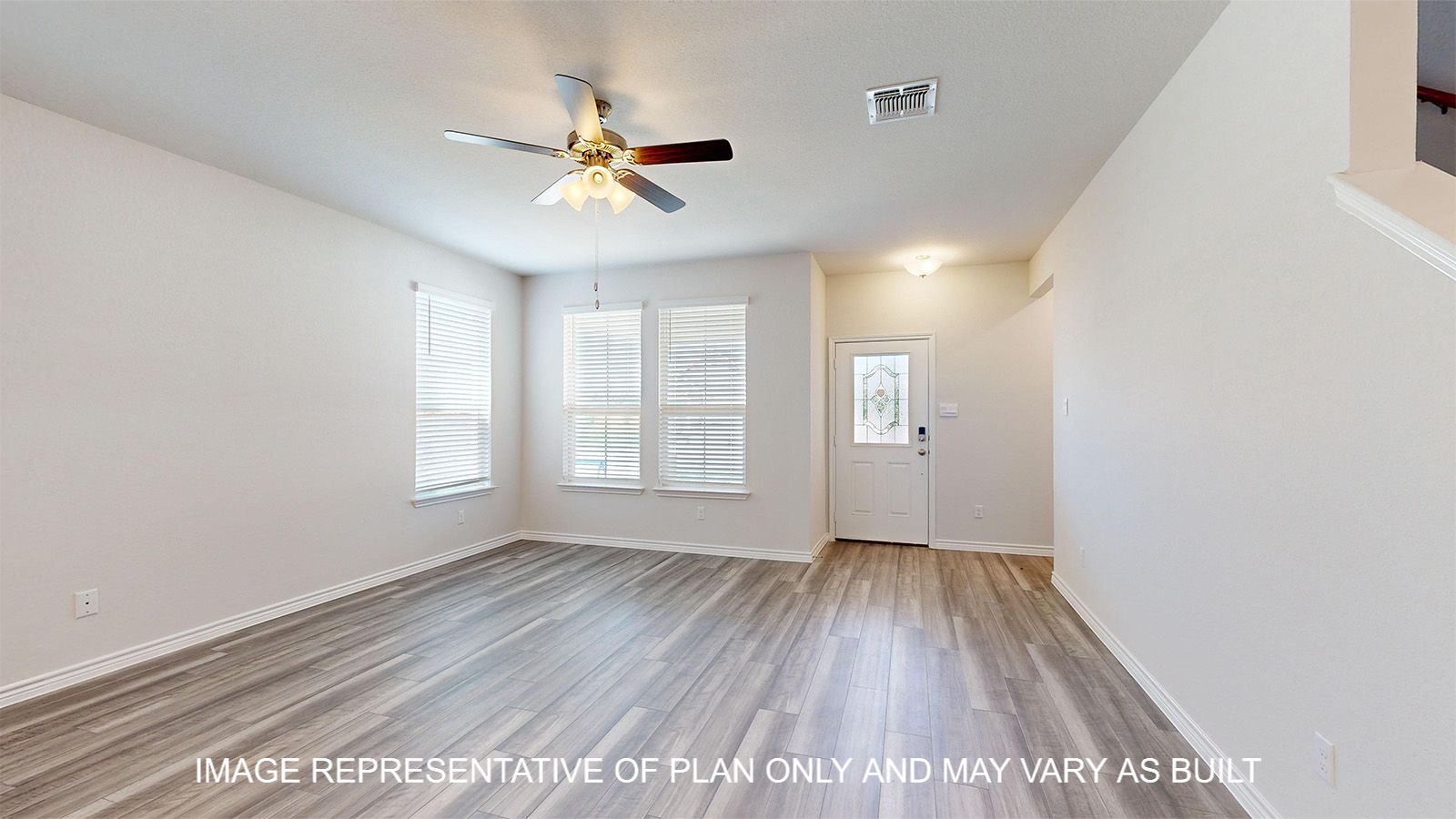 Sterling front entry off of the living room area.