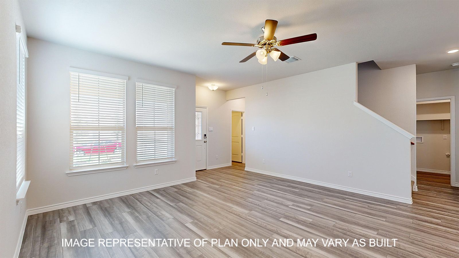 Sterling front entry off of the living room area.