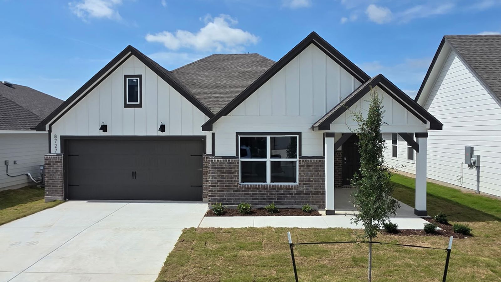 Camden Front Exterior G Elevation with Brick.