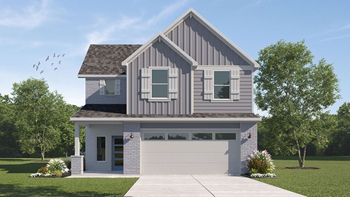 Emma F Elevation with Brick.