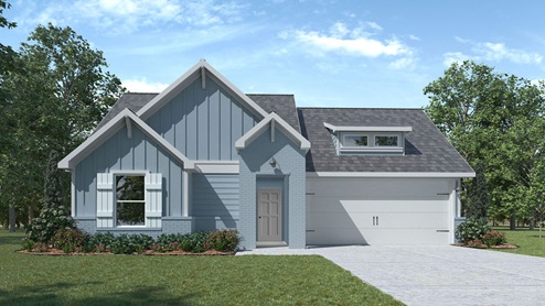 Ashburn F Elevation with Brick.