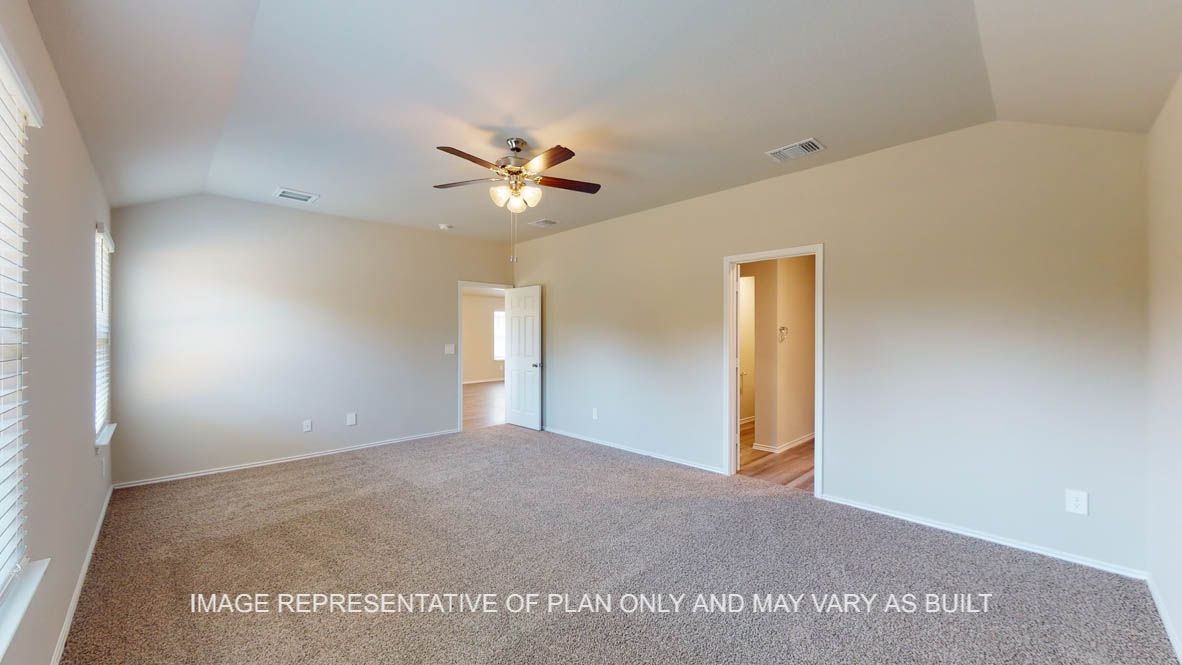 Kingston open concept dining room and living room with vinyl plank flooring throughout.