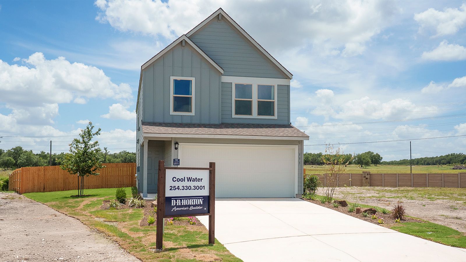 Cool Water model home front exterior jasmine elevation D.