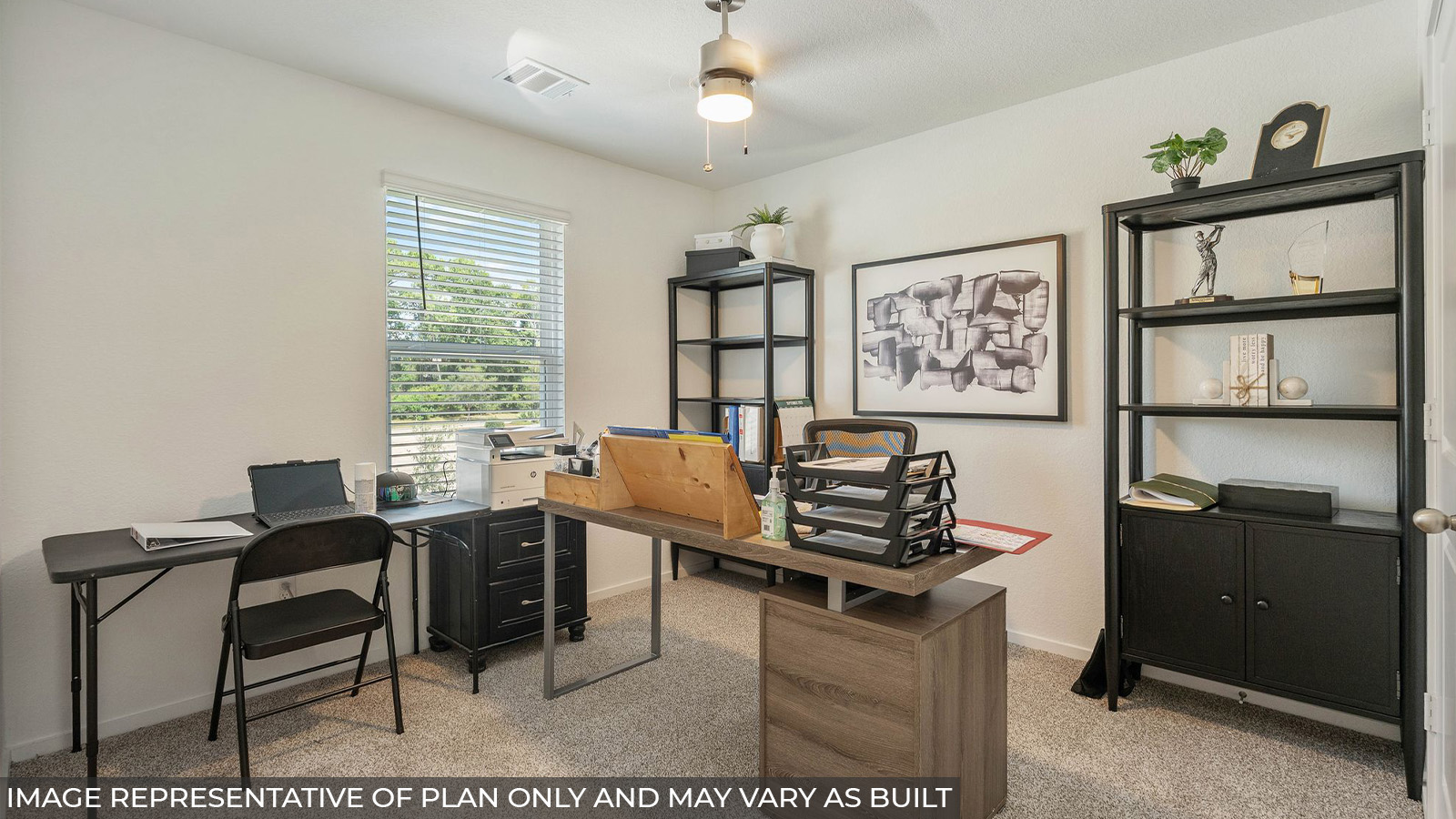 Hibiscus secondary bedroom with carpeted flooring and window for natural lighting.