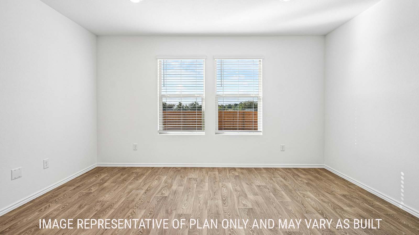 Iris living room with vinyl flooring and windows for natural lighting.