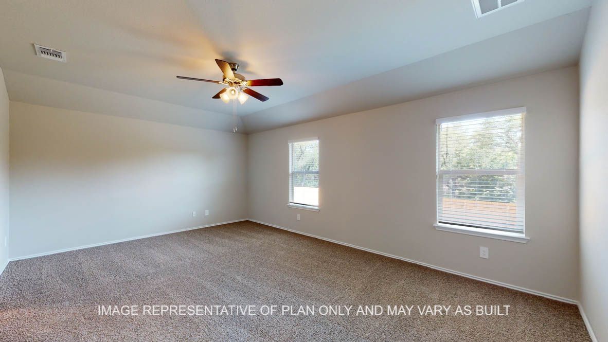 Kingston open concept dining room and living room with vinyl plank flooring throughout.