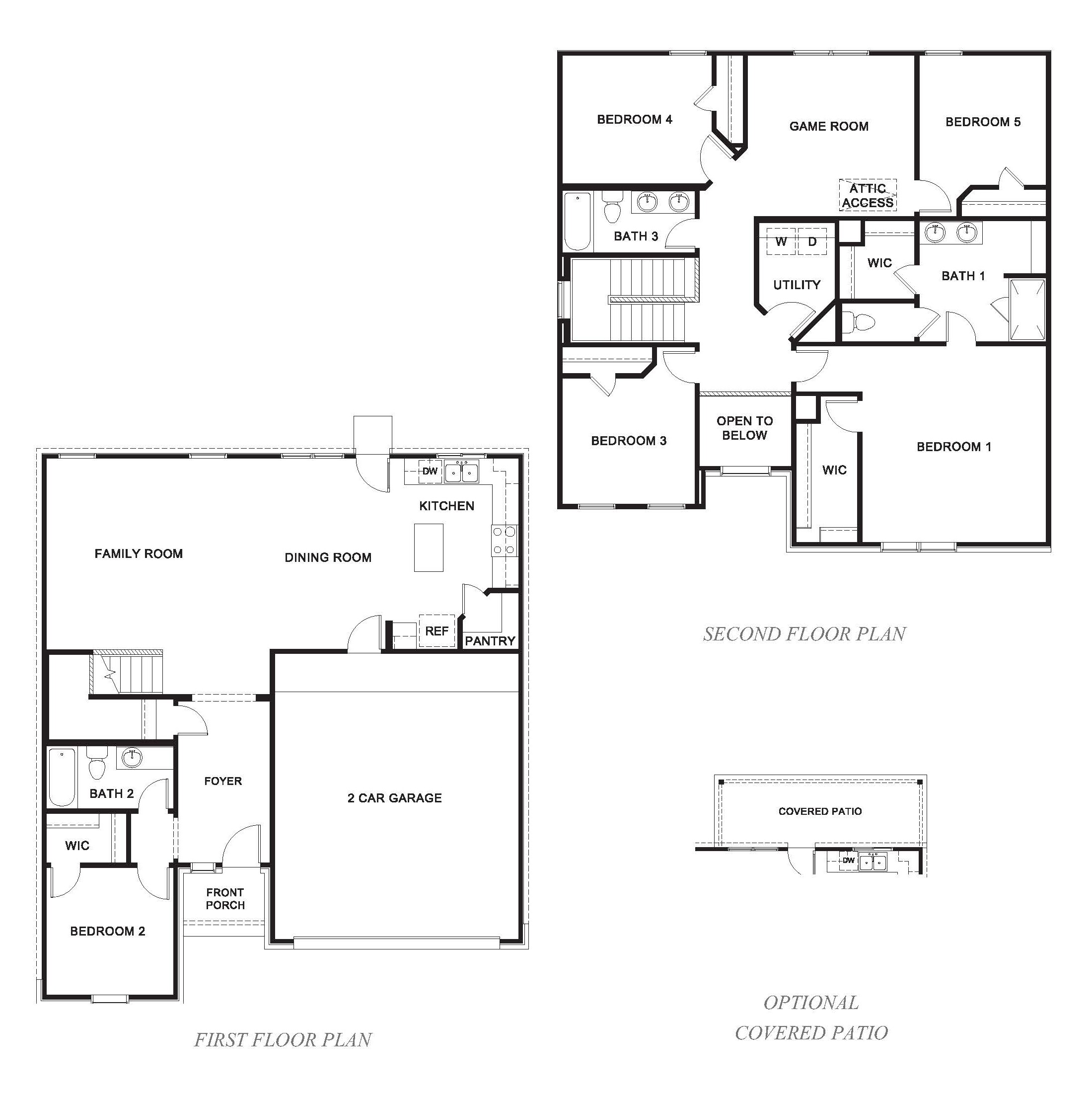 Prosper Floor Plan Rendering.