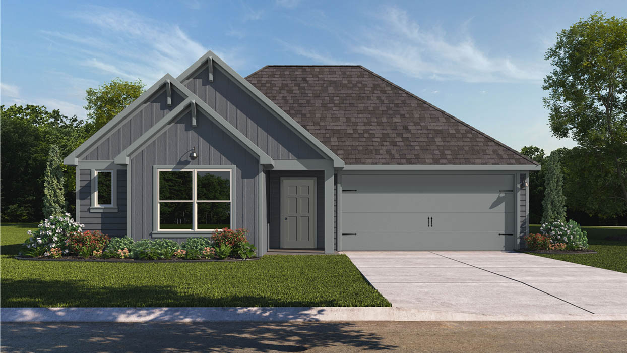Fargo G Elevation with Brick.