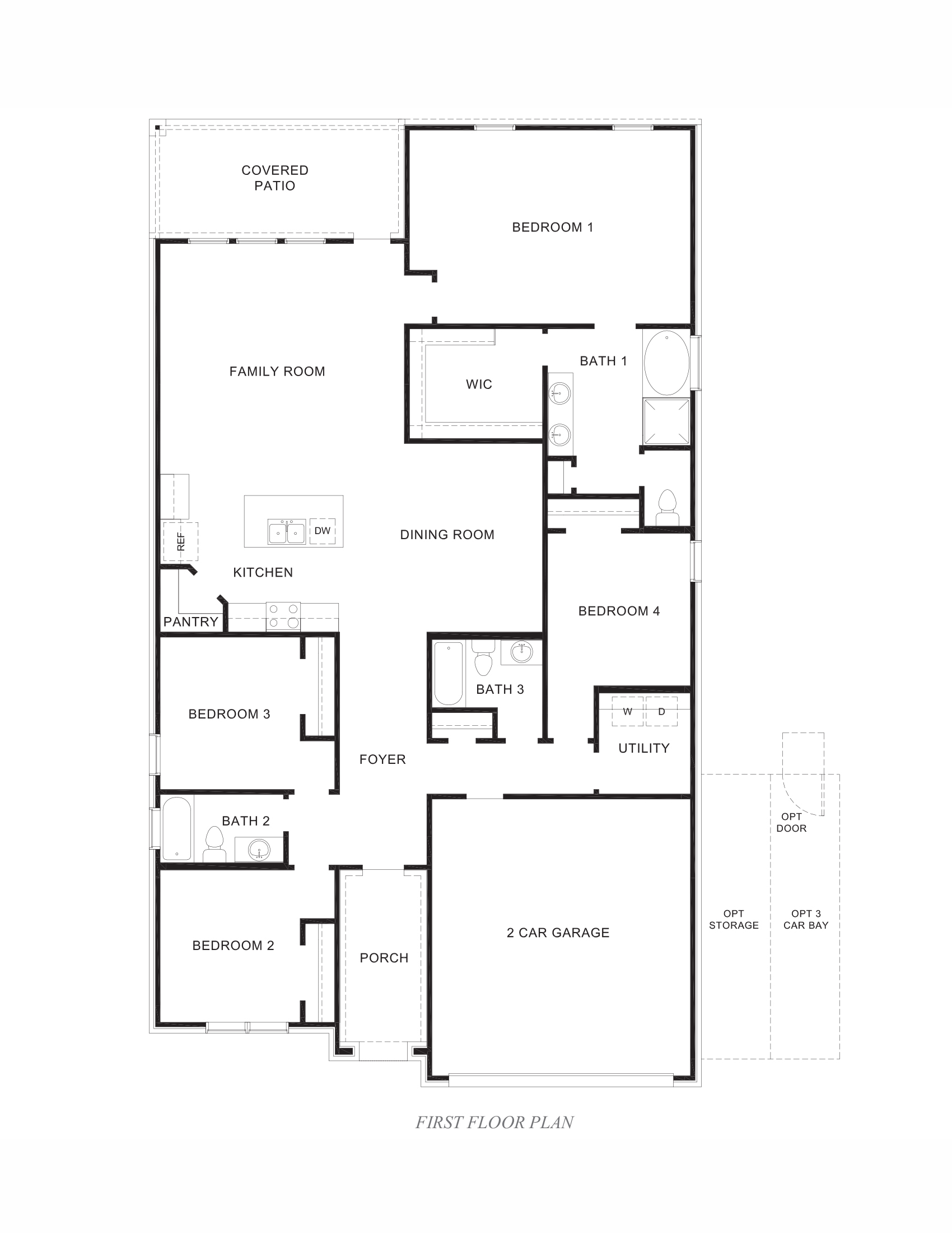 Floor Plan in Sunterra Katy, TX D.R. Horton