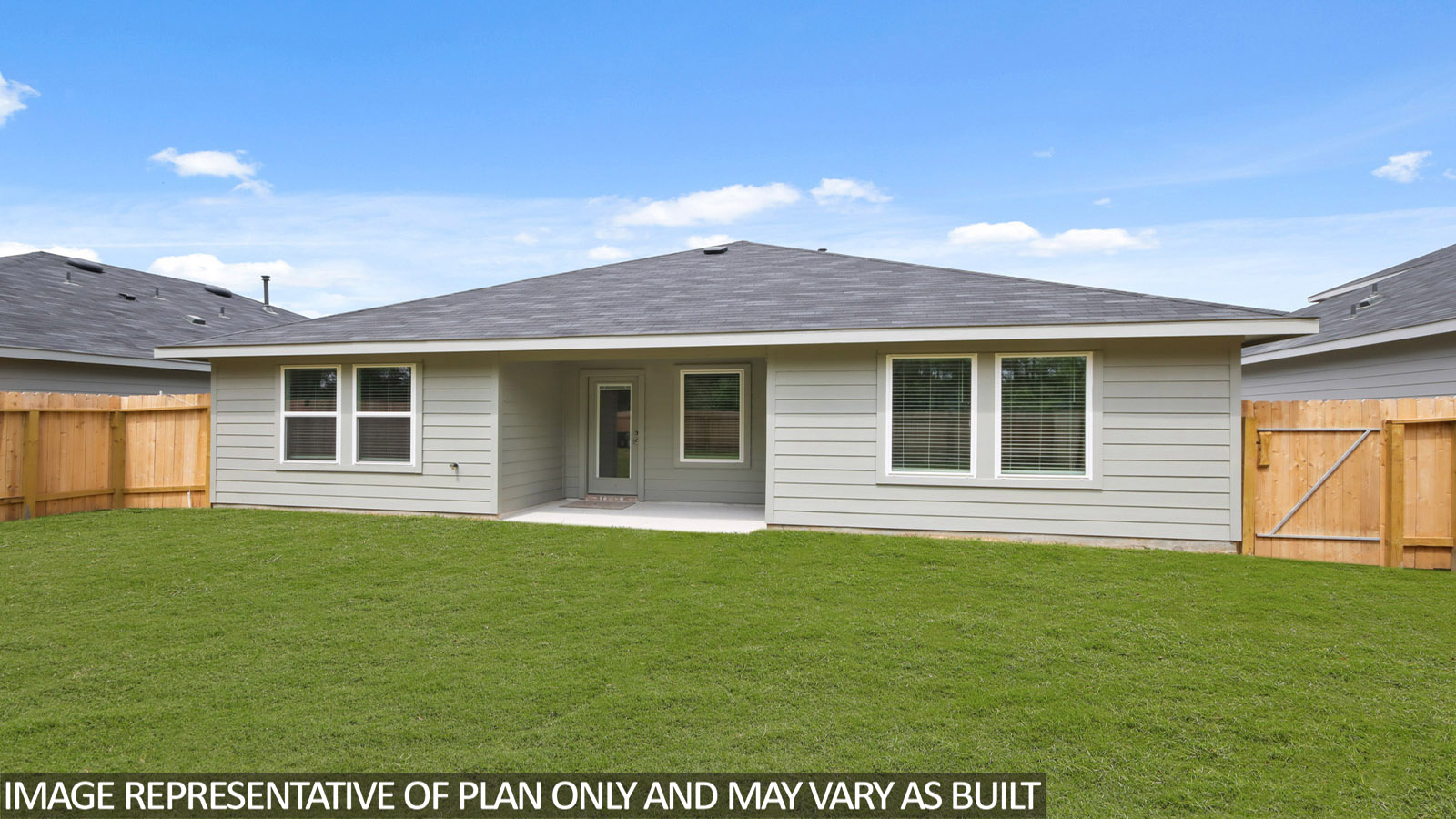 covered patio with overhead lighting