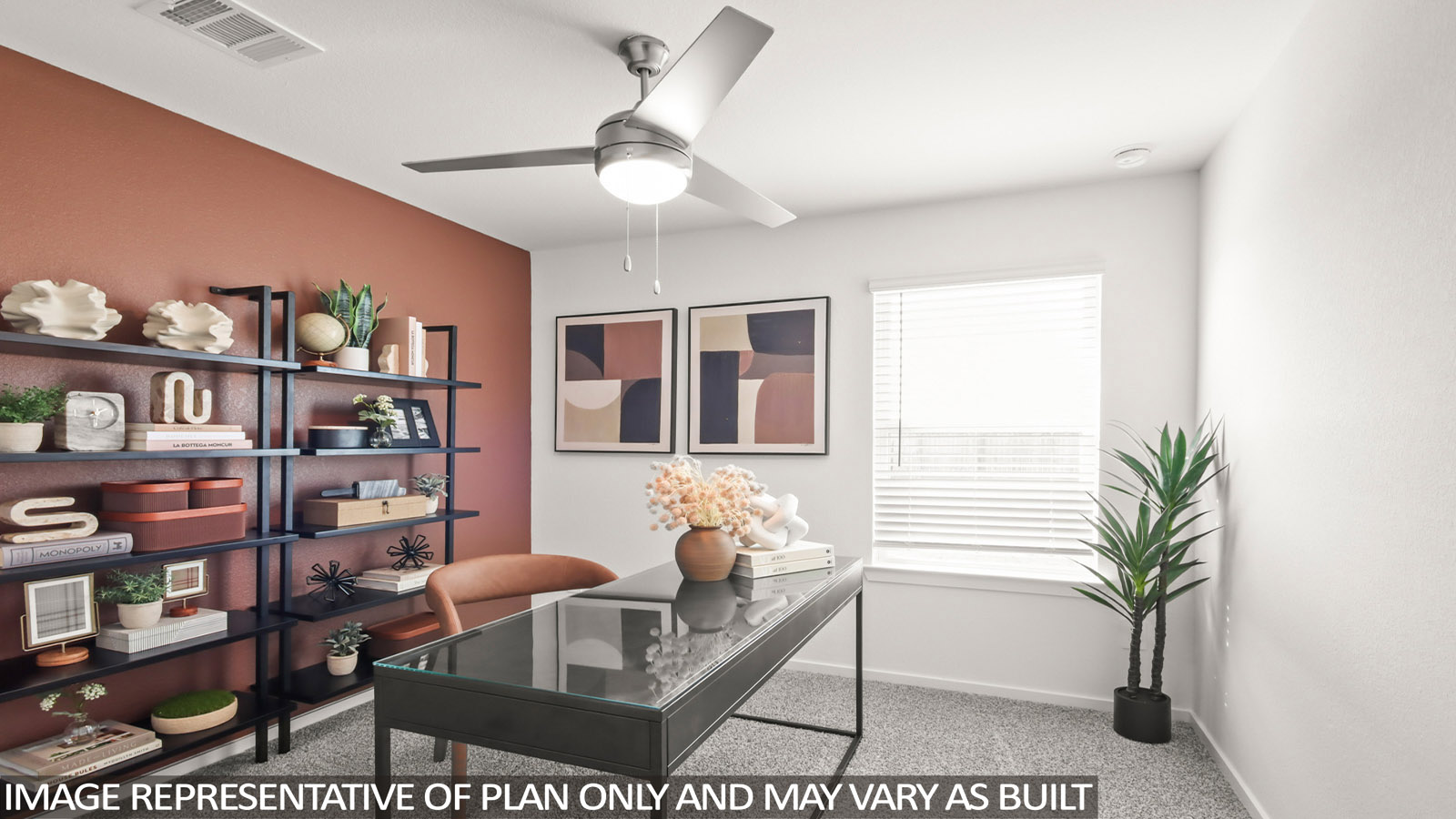 Study with vinyl flooring