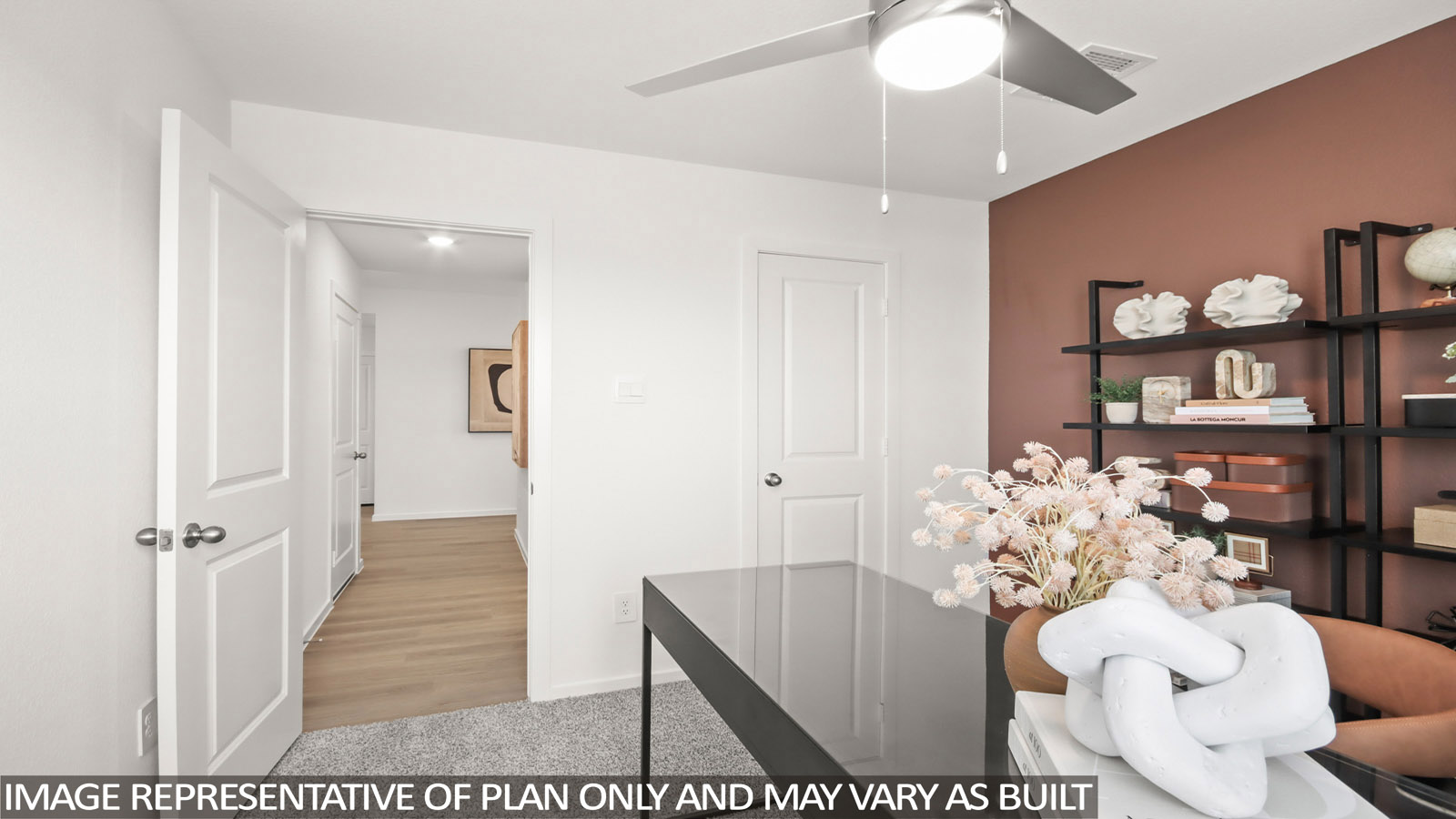 Study with vinyl flooring