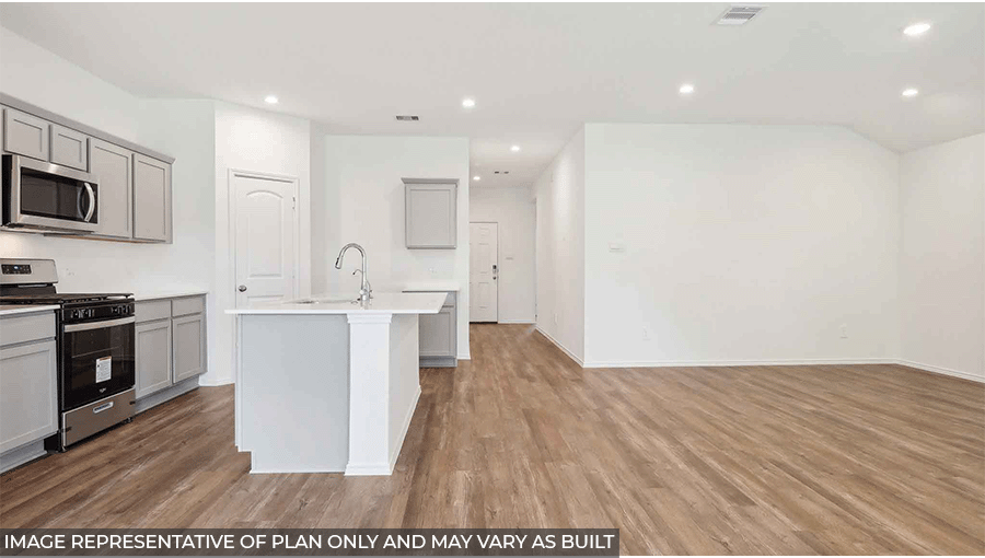 Kitchen with an island