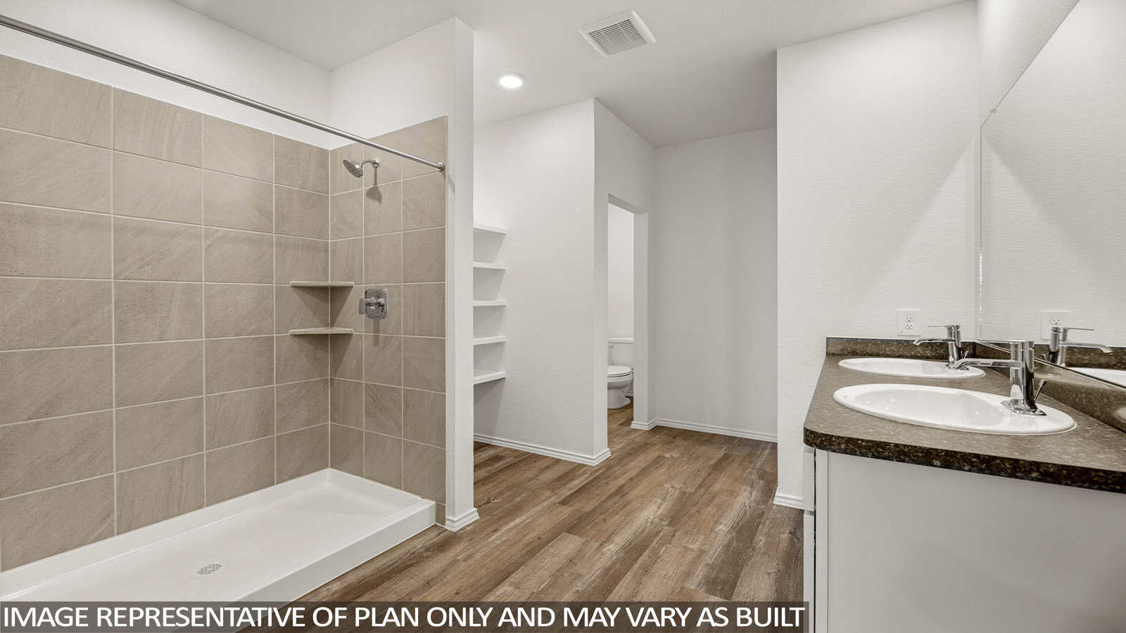 Primary bathroom with stand-alone shower