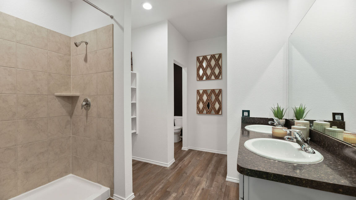 Primary bathroom with stand-alone shower