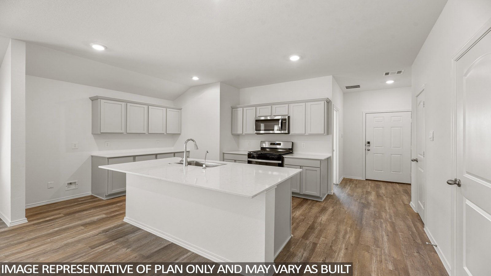 Kitchen with an island