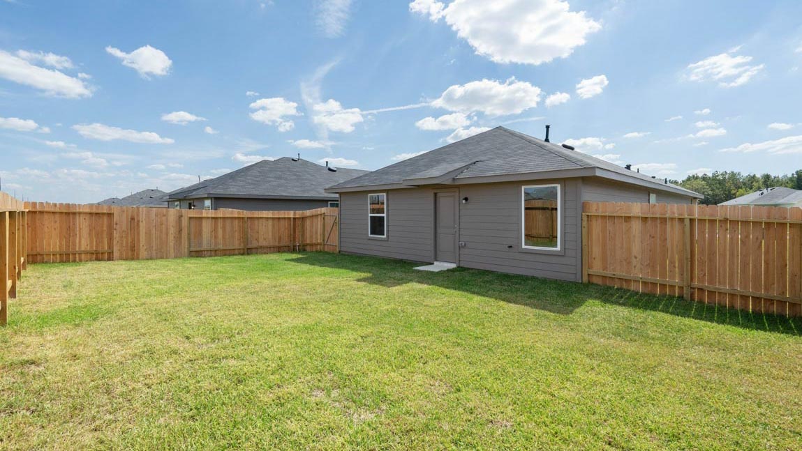 Back of house with jamies hardie siding