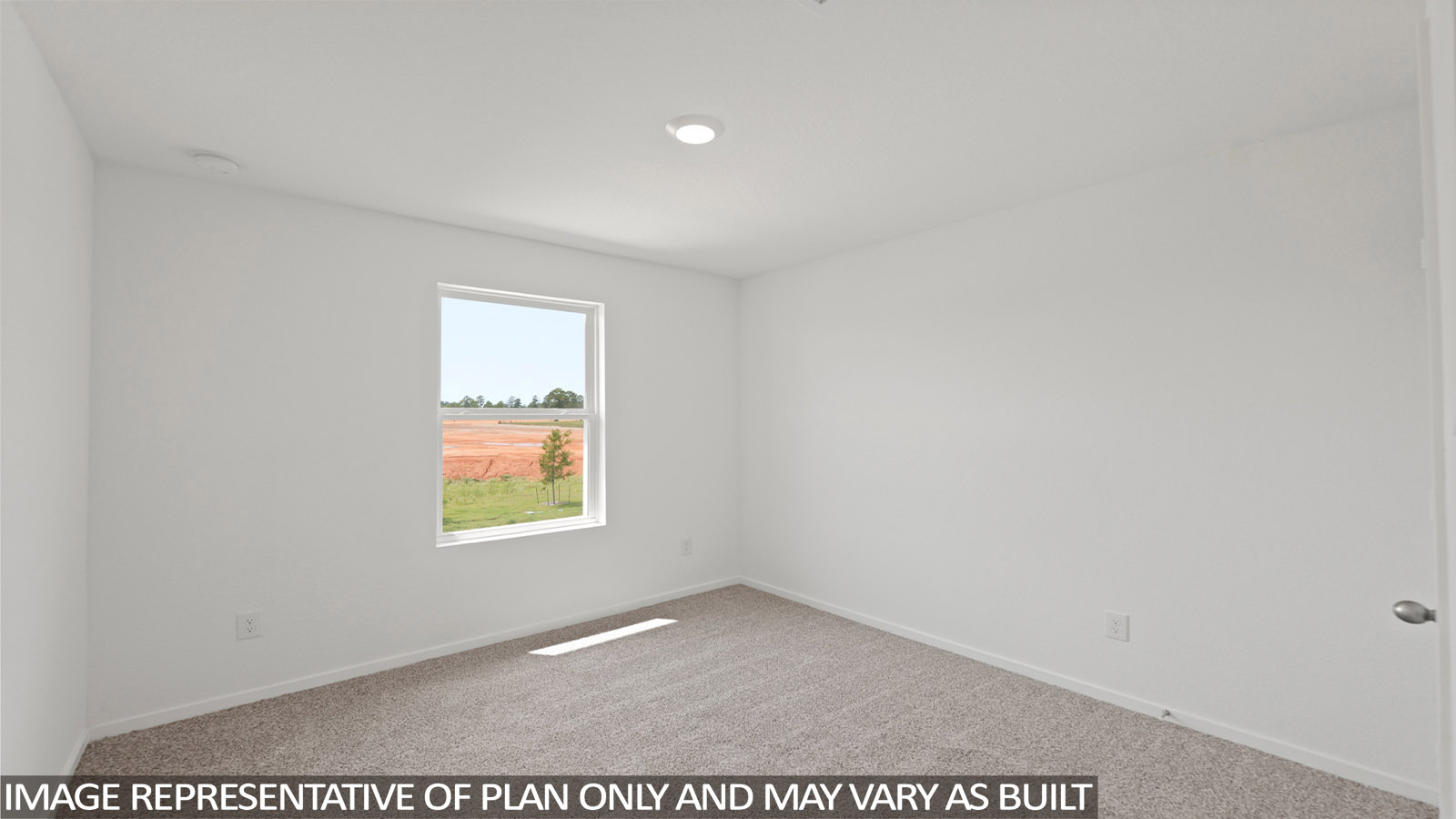 Secondary bedroom with bright window