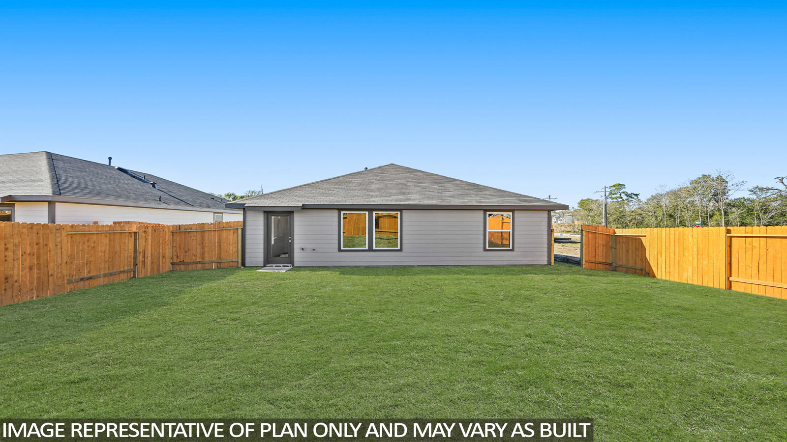 Fully Landscaped backyard