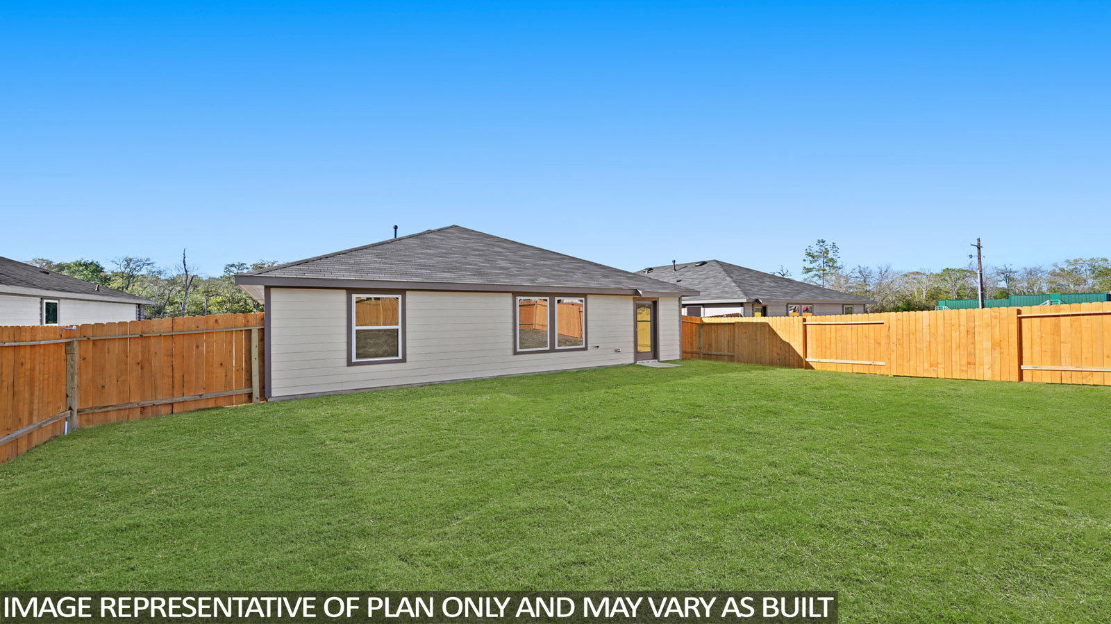 Back of house with jamies hardie siding