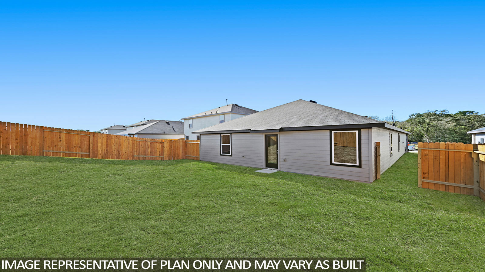 Back of house with jamies hardie siding