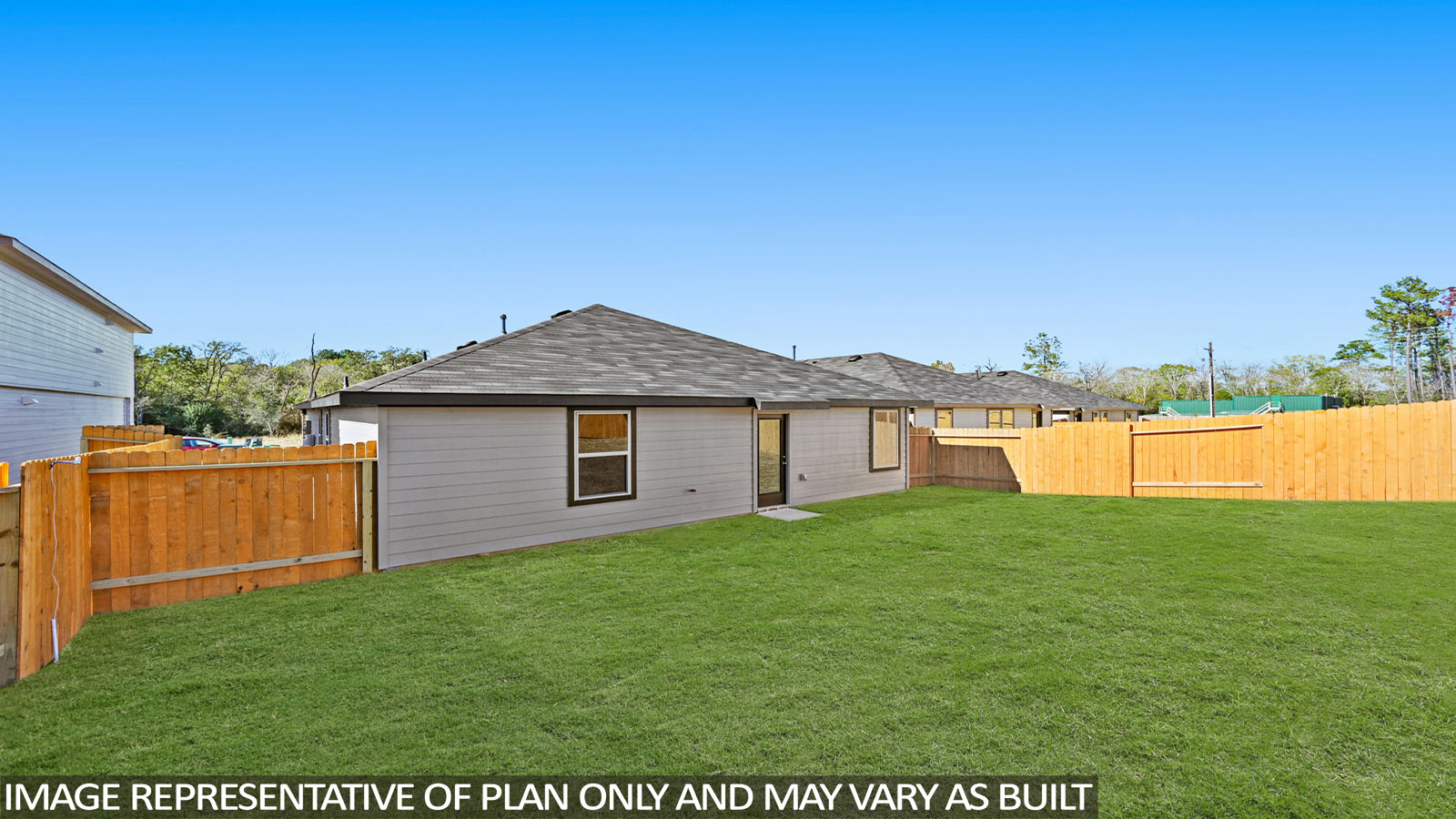 Back of house with jamies hardie siding
