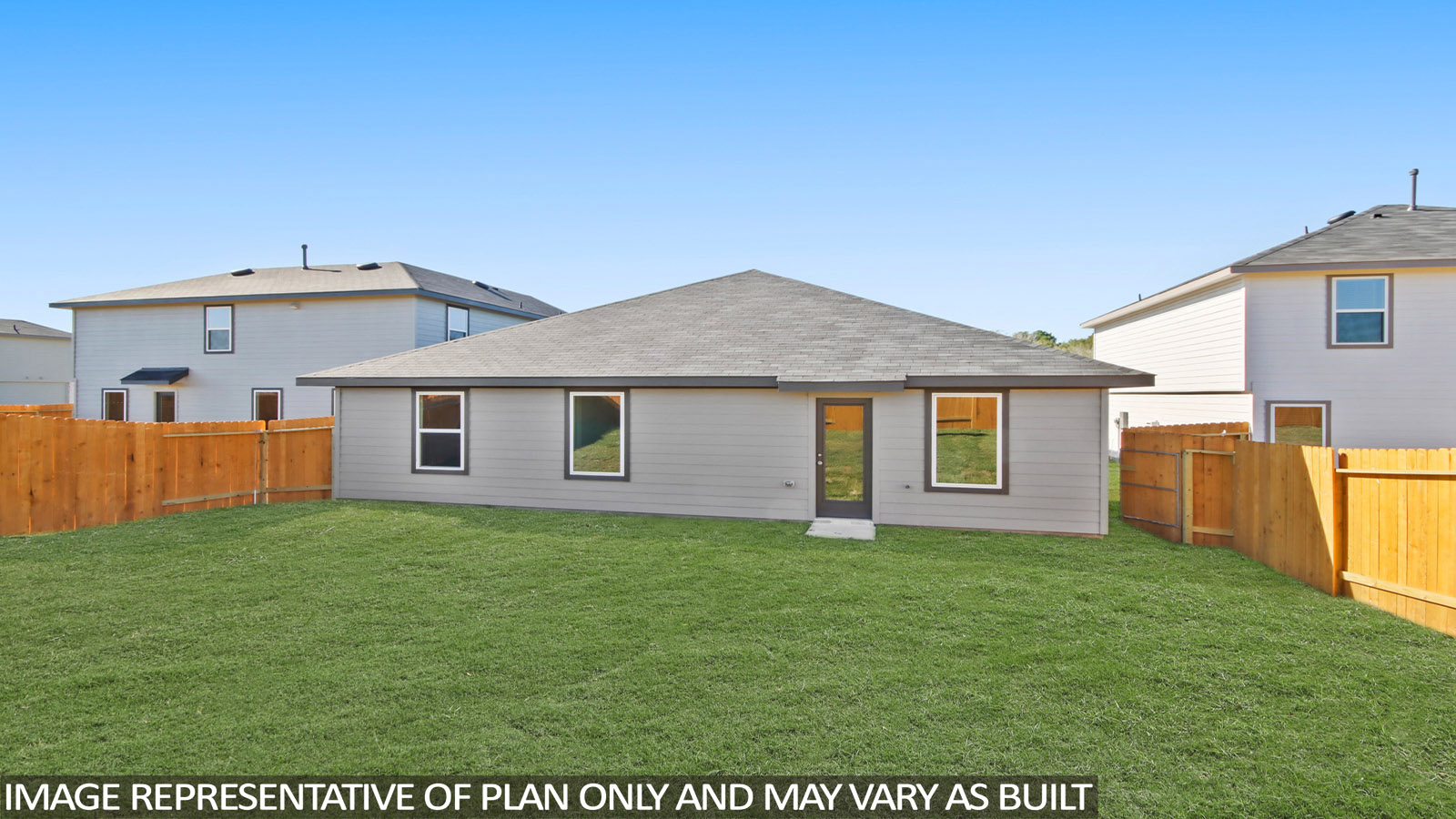 Back of house with jamies hardie siding