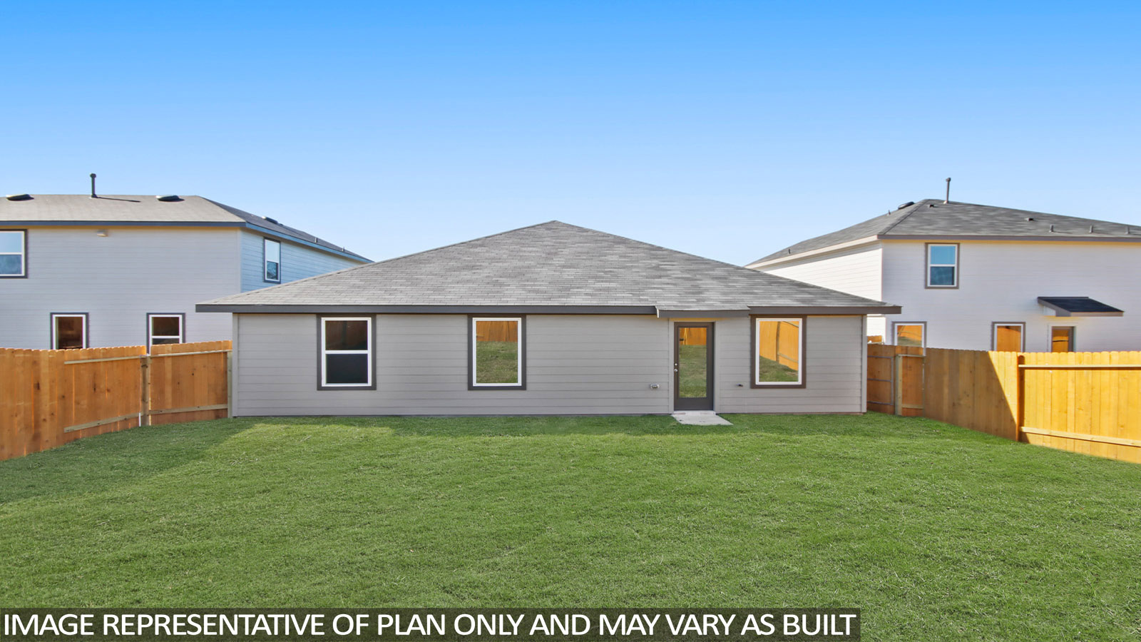 Back of house with jamies hardie siding
