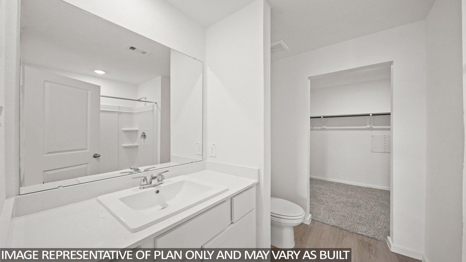 Primary bathroom with stand-alone shower