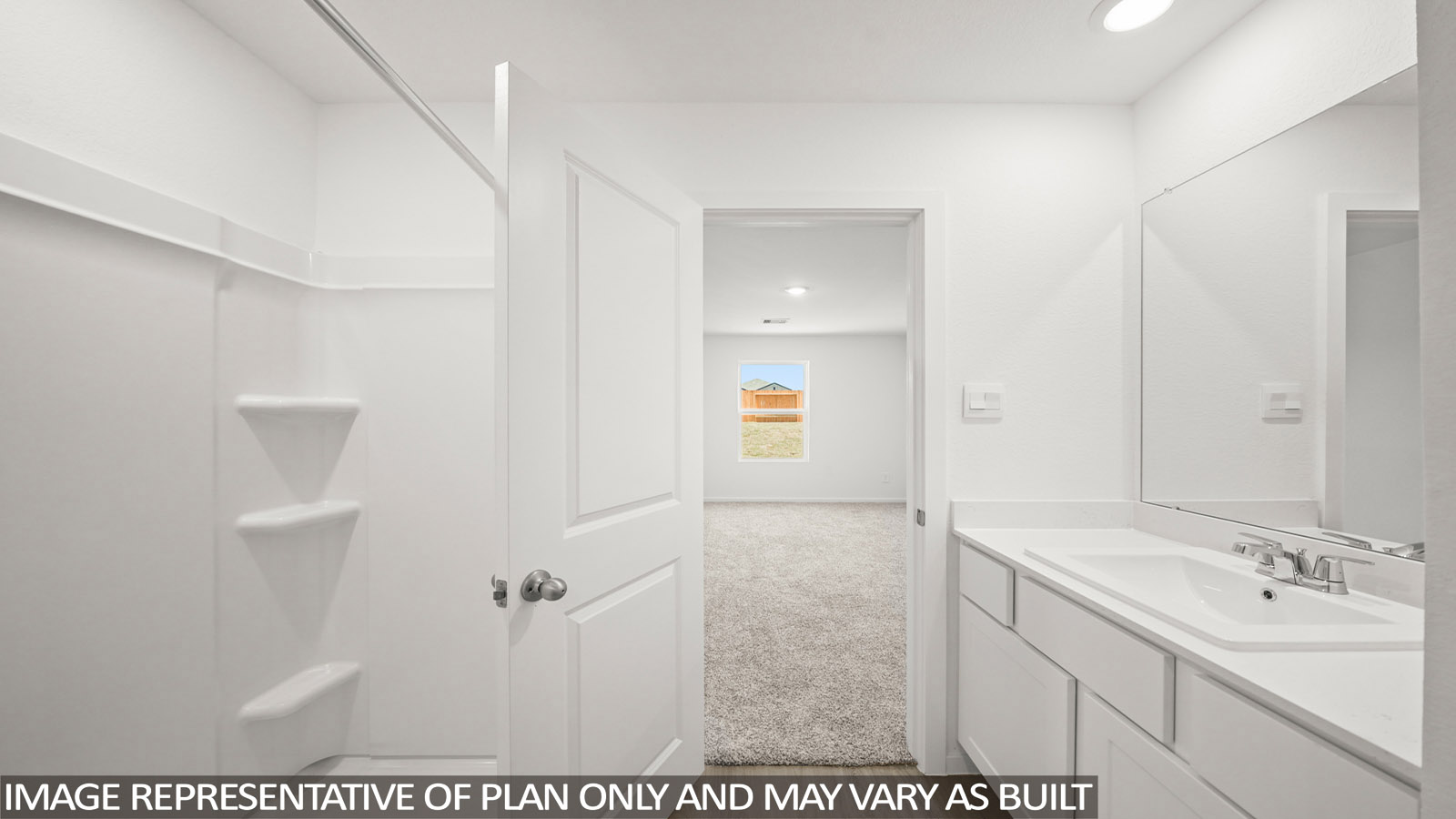 Primary bathroom with stand-alone shower