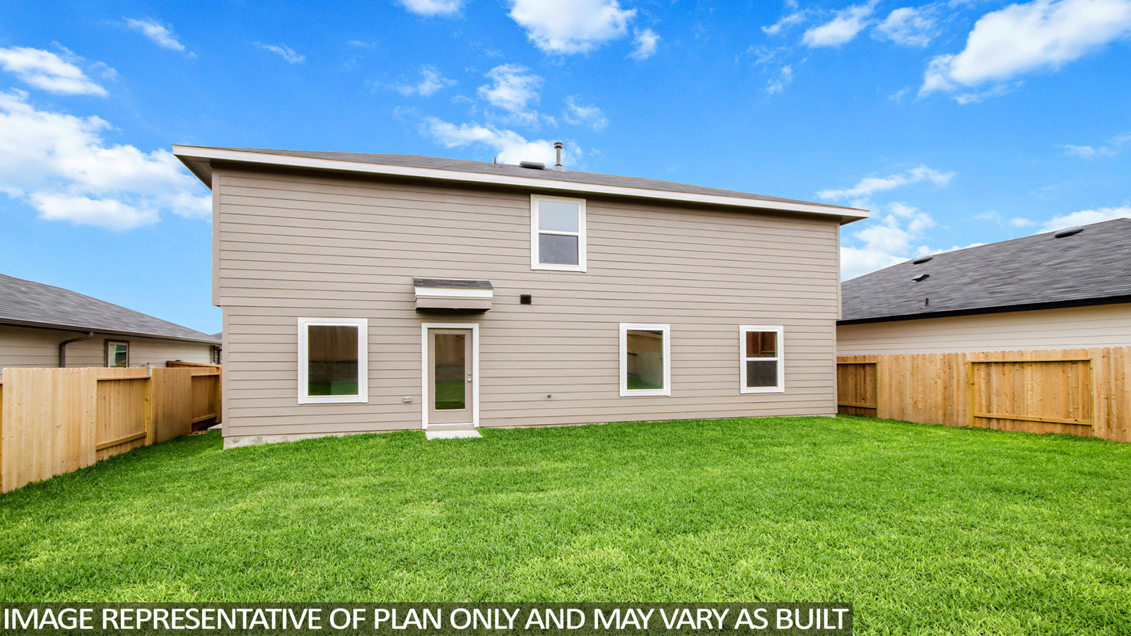 Back of house with jamies hardie siding