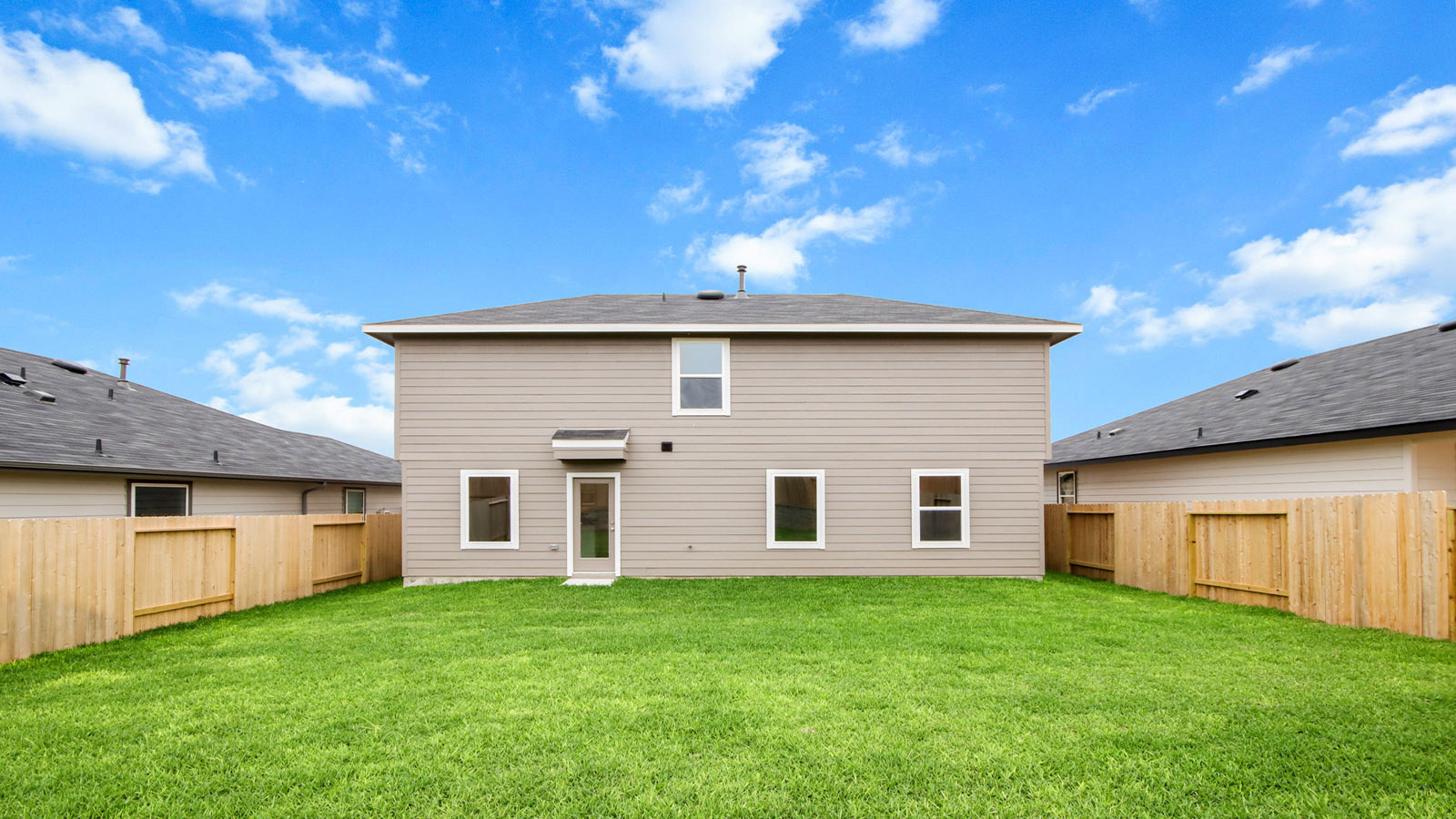 Back of house with jamies hardie siding