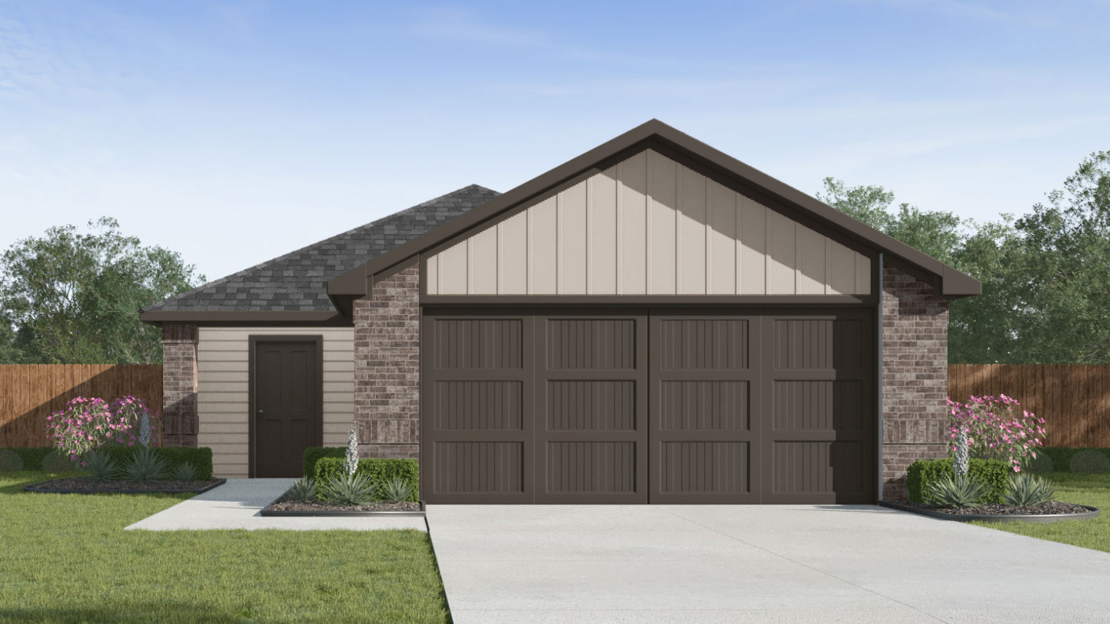 Rendering of T30B elevation B.