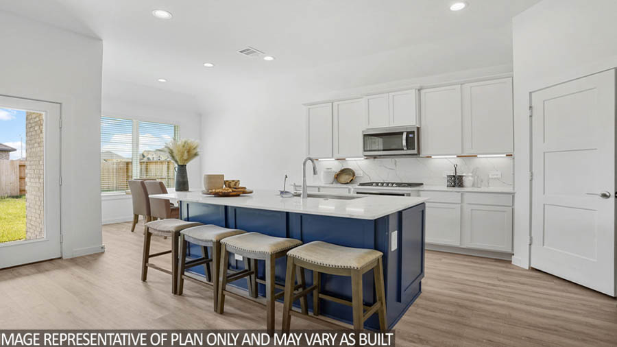 Kitchen with an island