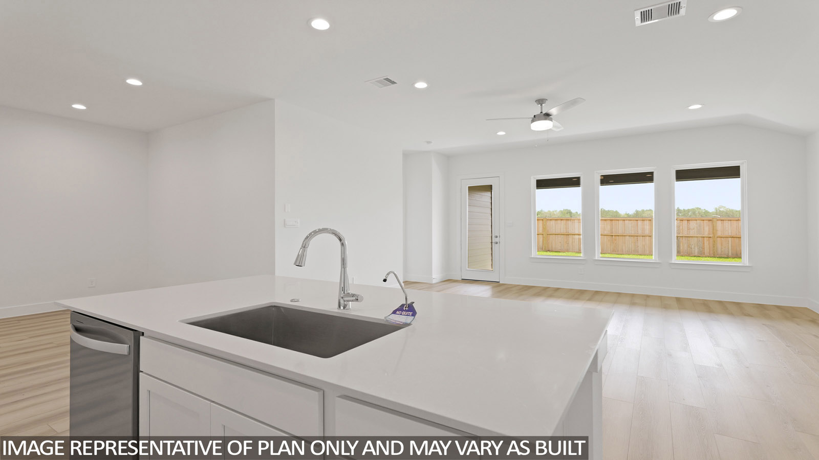 Kitchen with an island