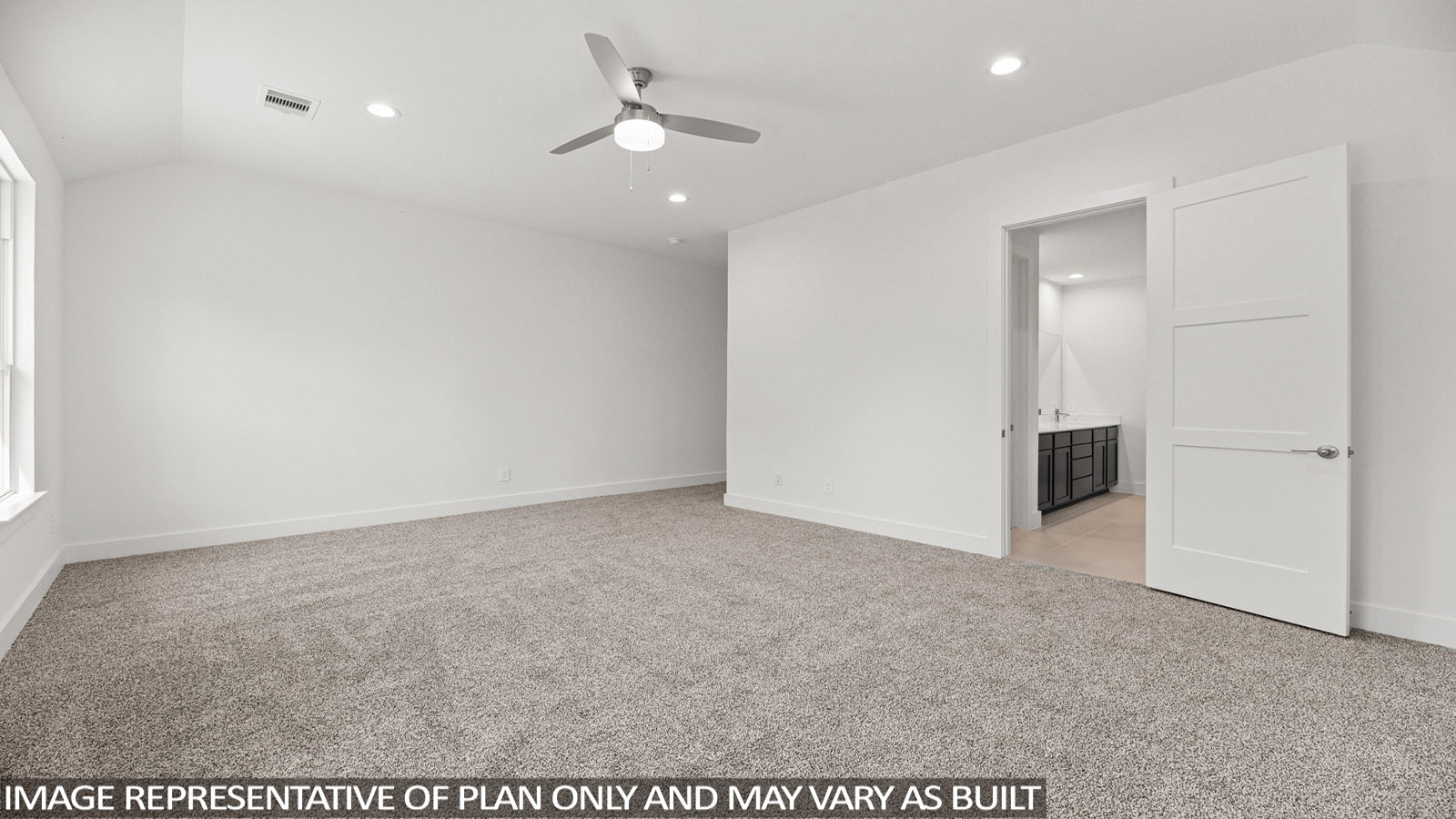 bedroom with carpet flooring and windows