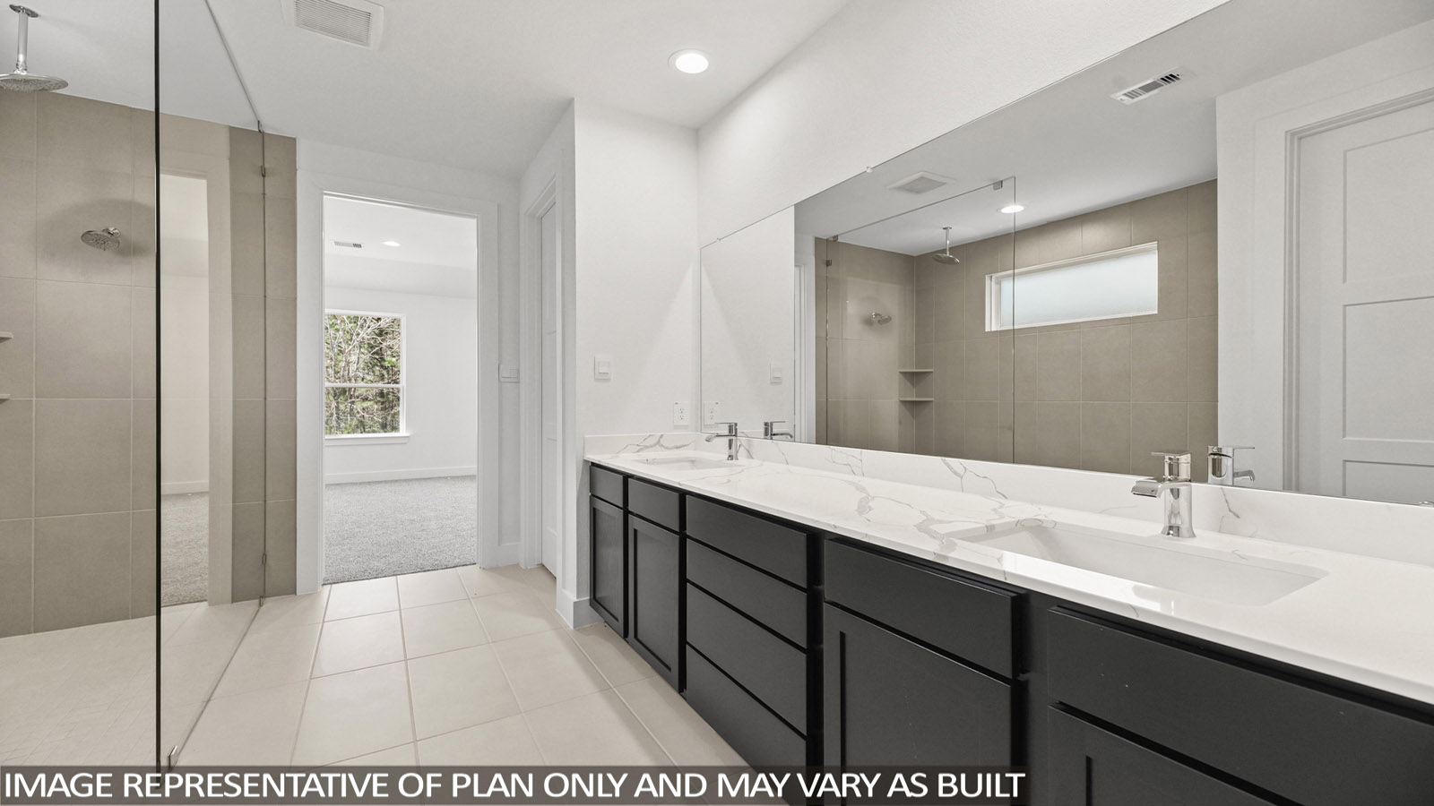 bathroom with super shower