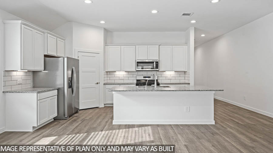 Kitchen with an island