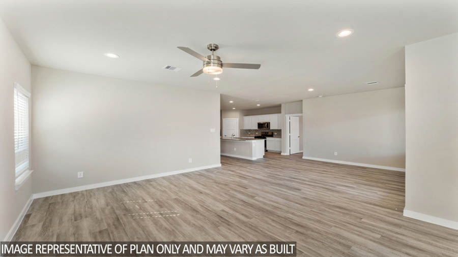 Kitchen with an island