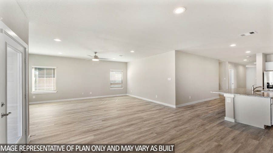 Kitchen with an island