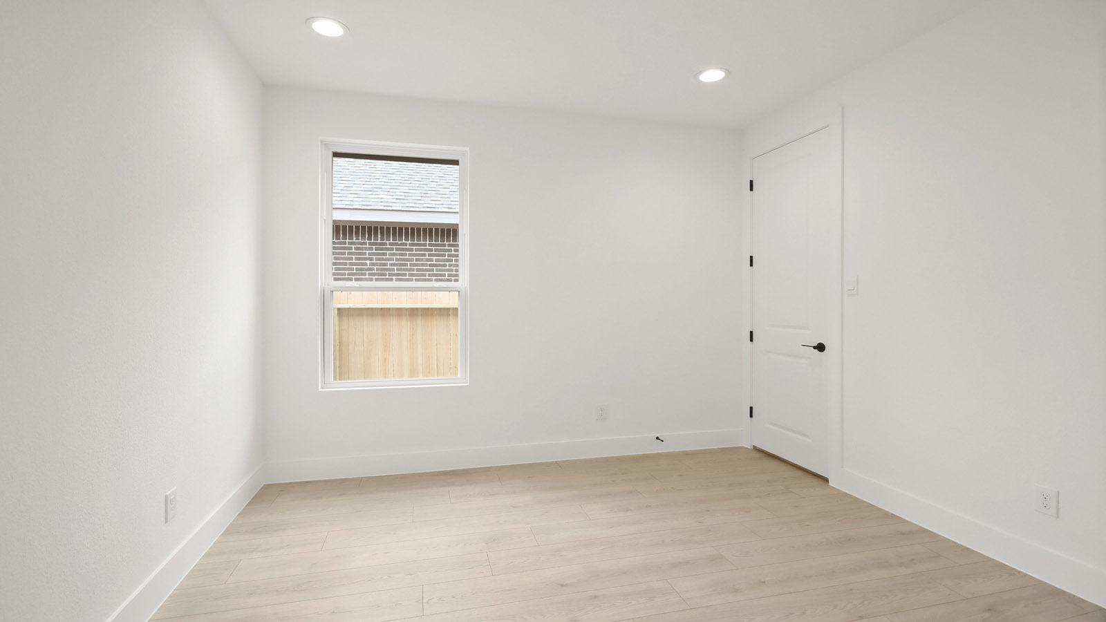 Study with stylish vinyl flooring