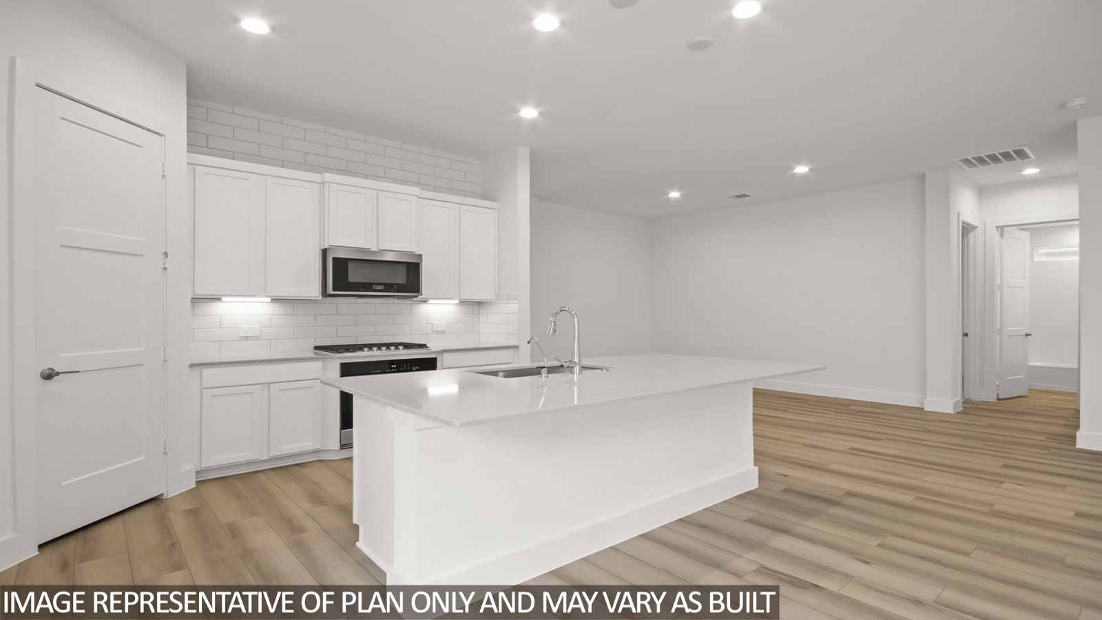 kitchen with stainless steel appliances and quartz countertops