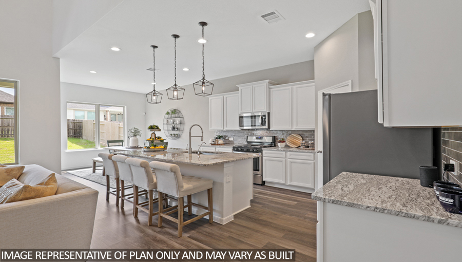 Kitchen with an island